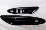 Fits; Mazda MPV Front Door Window Switch Door Pull Cups Carbon Fiber Look 2003