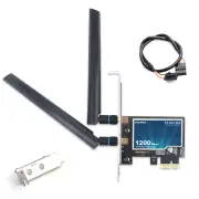 PCIE Dual Band WiFi Bluetooth Card Desktop PC PCIe Wireless Network WiFi Adapter