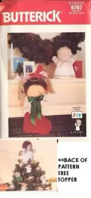 BUTTERICK 6767 PATTERN 1988 CHRISTMAS CRAFT PACKAGE UNCUT