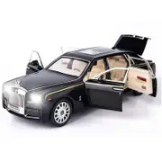 Catzon Exquisite Car Model 1/24 Zinc Alloy Pull Back Toy with Sound Light Black