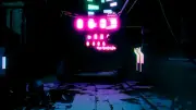 Anime cyberpunk edgerunners screenshot lights neon Playmat Gaming Mat Desk