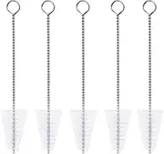 5 Pcs Triangle Nylon Cake Decorating Tips Brushes Icing Tip Cleaning Brush Pipe Tube Cleaner Brush Soft Nylon Brushes