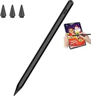 Stylus Pen for iPad 9th&10th Generation - 5X Fast Charge Digital Pen - Compatible with 2018-2023, Apple iPad Pro 11/12.9 Inch,iPad 6-10 Gen,iPad mini 5-6 Gen, iPad Air 3-5 Gen-Black