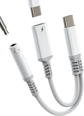 USB C to 3.5mm Headphone Adapter for Apple for iPhone 16 15 Pro Max Audio Jack