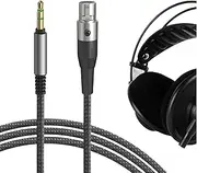 Geekria Audio Cable Compatible with AKG Q701, K702, K712, K271 S/MKII, K240 S/Studio, K245, K241, K175, K171 Headphone 3.5mm Braided Nylon Replacement Stereo Cord (6ft / 1.7m)