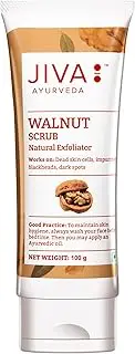 Jiva Walnut Scrub - 100 g - Pack of 1 - For All Skin Types, Paraben And Silicon Free, Exfoliates Dead Skin and Increases Cell Turnover