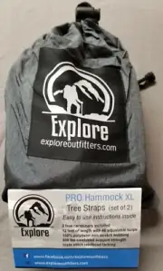 Explore Outfitters 2000+lbs Pro Hammock XL Tree Straps (set of 2) - NEW