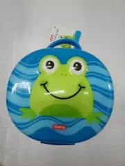 Schylling Cushie Carry All FROG CASE LUNCH BOX BLUE,GREEN & WHITE TOTE BAG.