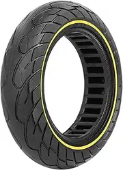 10 Inch Solid Tire 10x2.50 Rubber Compatible With Ninebot MAX G30 G30P G30LE G30LP Electric Scooter Parts 60/70-6.5(Yellow)