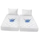 Split King Mattress Topper Protector Pad for Adjustable Bed Cover, Quilted,