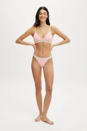 [Body] Body - Branded Cotton Tanga G String Brief - Blushing bride L BLUSHING BRIDE