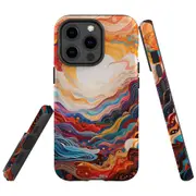 For iPhone 13 Pro Max Tough Protective Cover, Sunny Waves