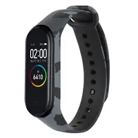 在飛比找蝦皮商城優惠-xiami mi band 4 迷彩印花 軟矽膠錶帶 米智能