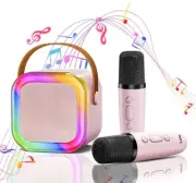 Bluetooth K12 Karaoke Machine Portable PA Speaker System with 1-2 Wireless Mics