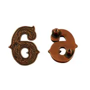 Number 6 Screwback Concho in Antique Copper Plated 1339-333