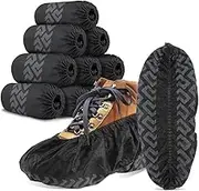 Byttlerom 100pcs Disposable Shoe Covers Thick Recyclable Shoe & Boot Covers, Dust Proof, The Size Fit Most,Indoor/Outdoor