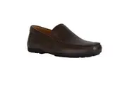 Geox Mens U Kosmopolis Leather Grip Moccasins (Dark Brown) - UTFS11116