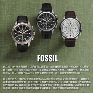 FOSSIL FB- GMT 限量鈦金屬200米潛水錶-灰/45mm LE1100