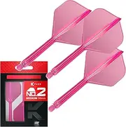 Target K-Flex Moulded Flight & Shaft No.2 NEON Set of 3