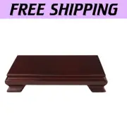 Timeless Solid Rosewood Base for Vases, Lamps & Figurines - 7x9 Inches
