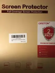 Omoton iPad Pro 12.9 Screen Protector - 2 Pack Premium Tempered. Full Coverage