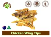 CHICKEN WING TIP NATURAL TEETH CLEANSER LOW FAT REDUCED RISK OF CANCER DOG TREAT