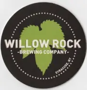 Willow Rock Brewing Co Beer Coaster Syracuse NY
