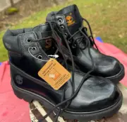 TIMBERLAND YOUTH VINTAGE 11714 Classic 6-Inch boot Black sz 2 Patent New in Box