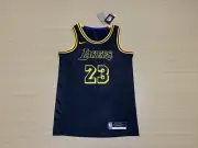 Nike Los Angeles Lakers Lebron James Jersey #23 Black Mamba Small New Basketball