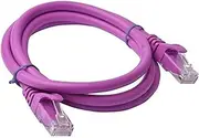 8Ware Cat6a UTP Snagless Ethernet Cable, Purple, 1m Length