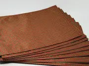 NEW LENOX Holiday Seasons Red Green Gold Set of 8 Placemats Checkered Plaid NWT