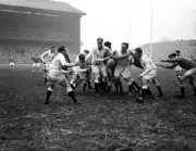 England's Ron Jacobs Gets The Ball Back 1960 OLD RUGBY PHOTO