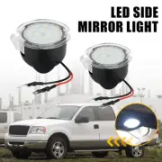 2x Xenon White LED Puddle Lights 6000K White For Lincoln MKX Navigator 2007-2015 (for: Lincoln)