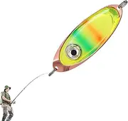 Fishing Bait Light, Fishing Light Attractants, Eye Shaped Waterproof Lamp Flasher for Crappie Flounder Shrimping Gigging Kayaking Night Dock