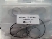 Pioneer CT-F9191 CT-F9090 cassette deck belt kit COMPLETE with CAD Instruction's