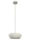 Beacon Lighting Fjord 1 Light Squat Pendant in Stone Concrete