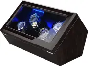 High End Watch Winder, 4 Watch Winders for Automatic Watches with Super Quiet Mo
