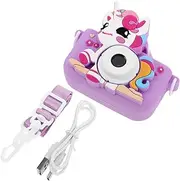 Didiseaon Kids Digital Unicorn Camera: Video Camera with Silicone Case 1080p - Toddler Selfie Toy Cute & Minimalist - Unicorn Party Favor