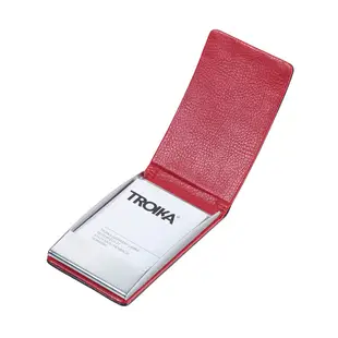 TROIKA 金屬皮革RFID卡夾(黑色)