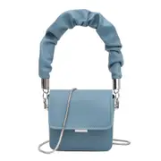 Mini Lipstick Shoulder Bag Women Classic Texture Creative Delicate Design PU Pleated Handle Totes Chain Crossbody Handbag