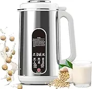 Soy Milk Machine,1.2l Juicer Nut Milk Maker with 12-Blade Cutter, 24h Timer & Keep Warm, Delay Start & Auto Clean, Plant Milk Machine for Soybean, Almond & Plant-Based Milks