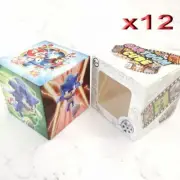 12pc Wholesale 3x3 Kids Sonic Rubiks Magic Speed Puzzle Cube Toys