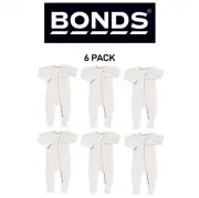 Bonds Baby Poodlette Zip Wondersuit Soft Cotton Warmth Terry Fabric 6 Pack BZJSM