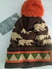 Cirque Youth Beanie Hat. Michigan Bear Theme. Ages 2-7 NWT