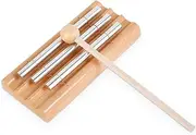 Three Tone Chime Bell, Delicate Meditation Chime Pleasant Hand Percussion Chimes Joyful Hand Percussion Chimes Euphonic Meditation Chime for Releasing Mood