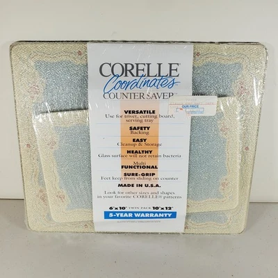 Vintage Set Corelle Coordinates Counter Savers English Breakfast by Corning
