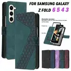 For Samsung Galaxy Z Fold 6 5 4 3 Magnetic Case Leather Wallet Card Flip Cover