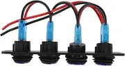 WEKADRIN Versatile Voltage Range Marine Toggle Switch Auto Switch Panel On-offs Rocker Led Indicator 12-24v