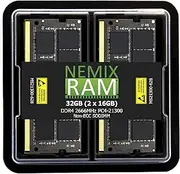 [NEMIX RAM] 32GB (2X16GB) DDR4 2666MHZ PC4-21300 2Rx8 1.2V CL19 260-PIN Non-ECC SODIMM KIT Compatible with Apple iMac Mac Mini Computers