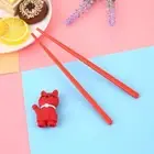 gel Doll Training Chopsticks Kids Helper Flatware Practice chopsticks Cute Cat